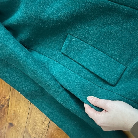 J. Crew City coat emerald green wool blend 6 - Picture 5 of 10